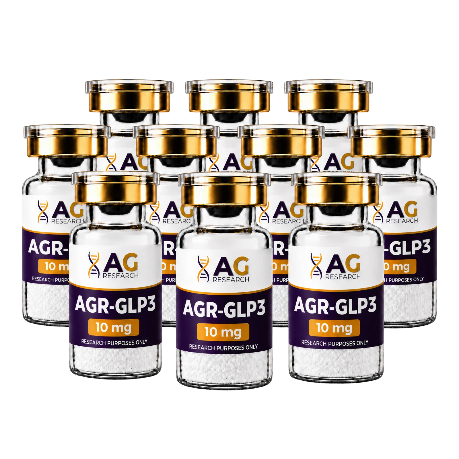AGR-GLP3 10 mg 10-pack research set