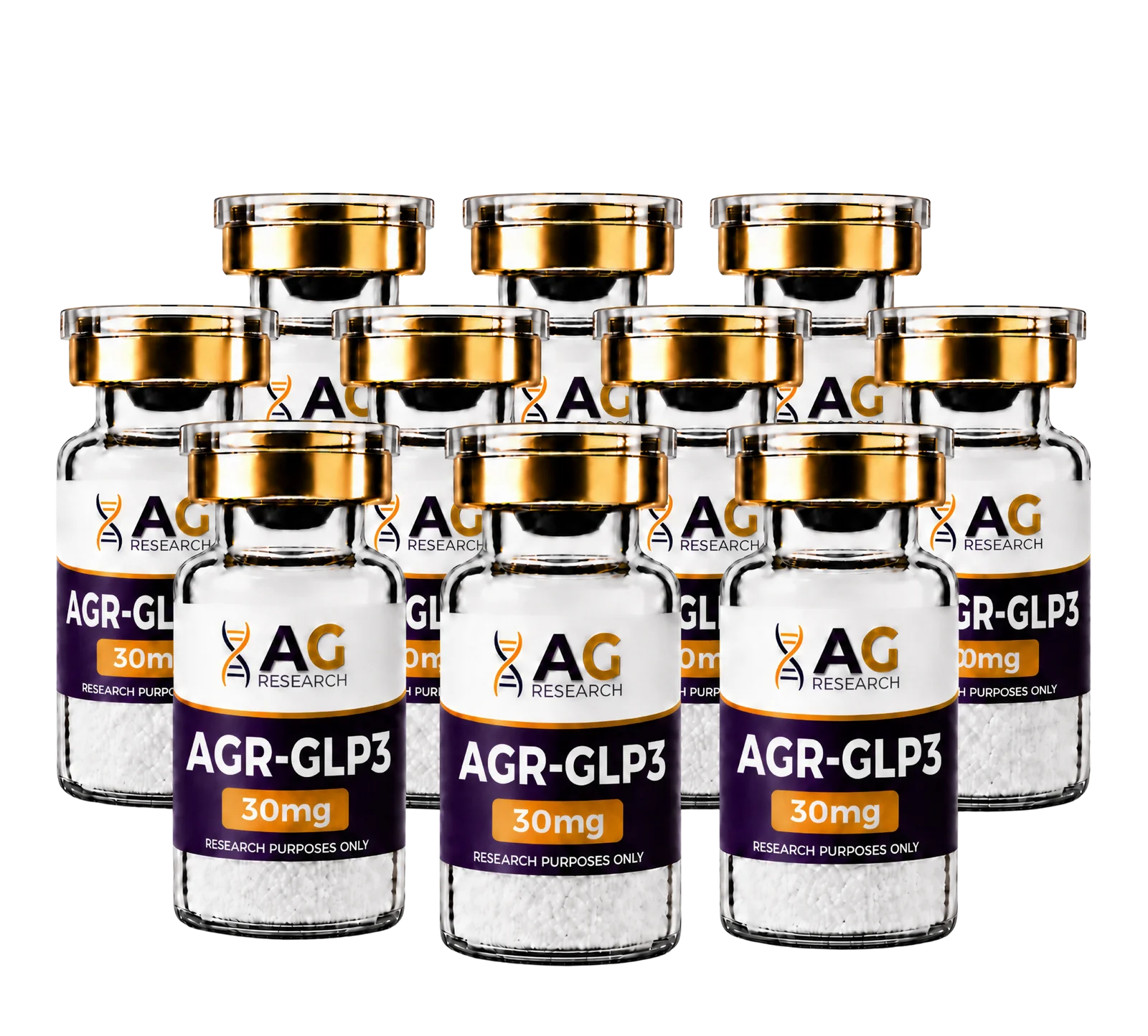 AGR-GLP3 30 mg 10-pack research set