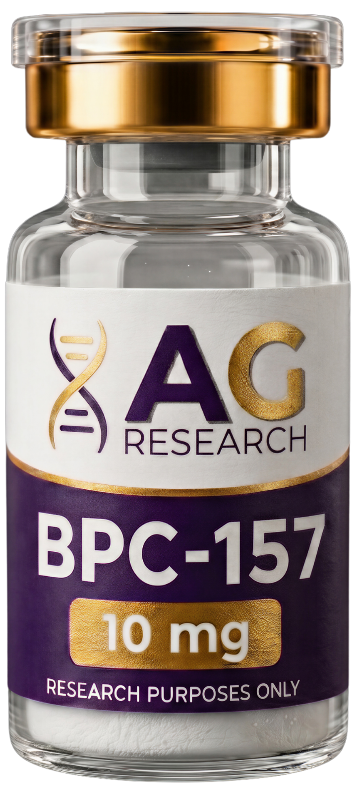 Alchemy Gold Research BPC-157 peptide vial