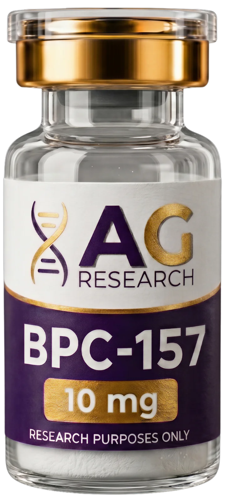 Alchemy Gold Research BPC-157 peptide vial